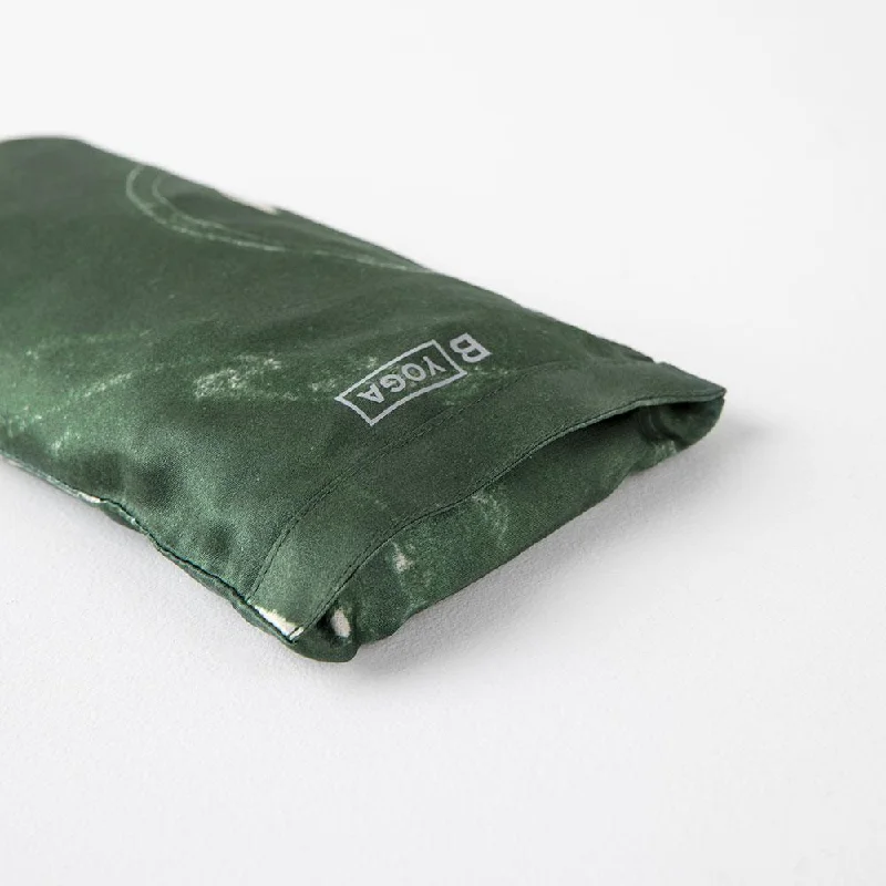 The Silk Eye Pillow | Marbled Emerald