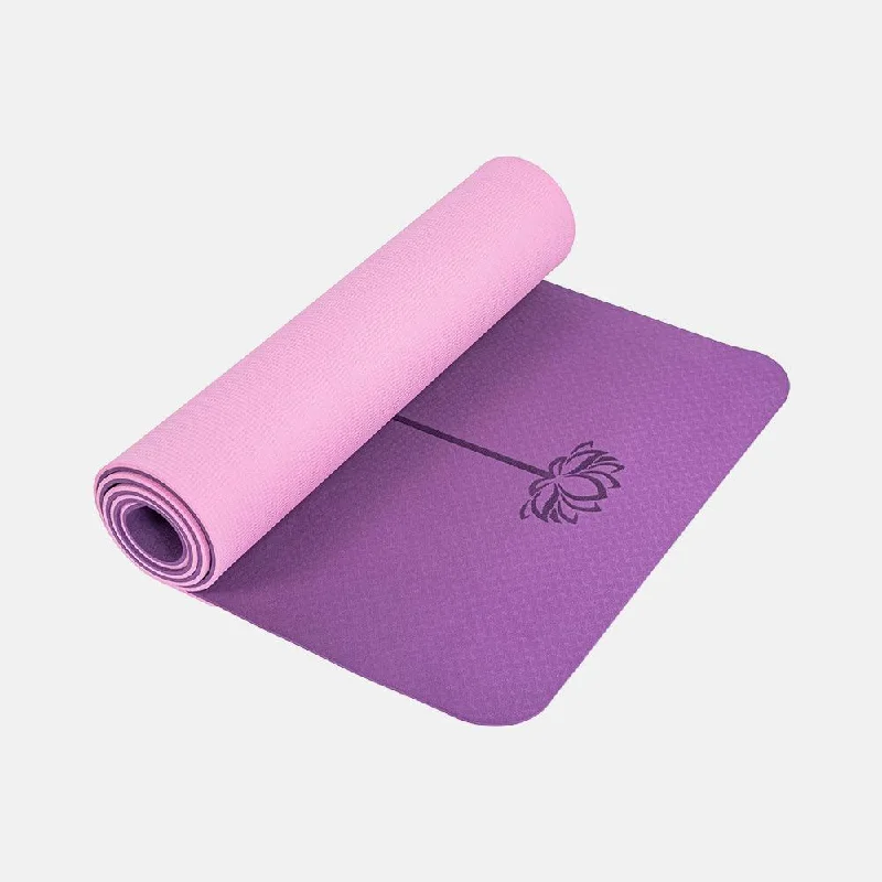 Non-Slip Eco-Friendly Yoga Mat: Anti-Tear, 1/4" Thick - with Carrying Sling and Storage Bag