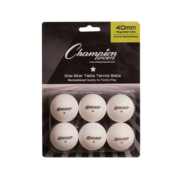 1-Star Table Tennis Balls, 6 Pack