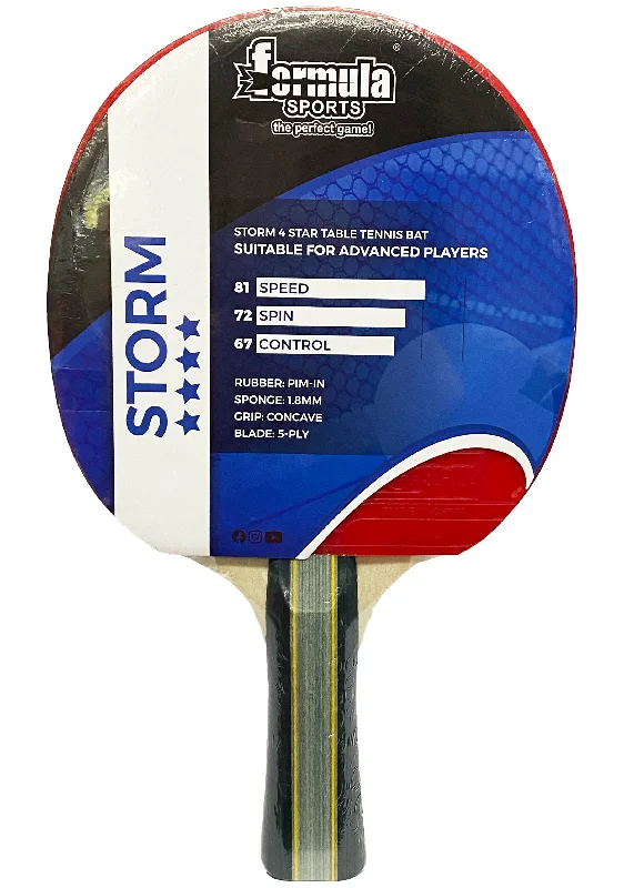 Formula Sports Storm 4 Star Table Tennis Bat <br> T40401