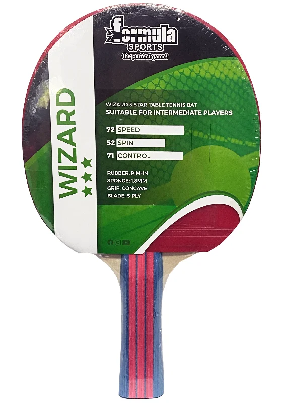 Formula Sports Wizard 3 Star Table Tennis Bat <br> T30300