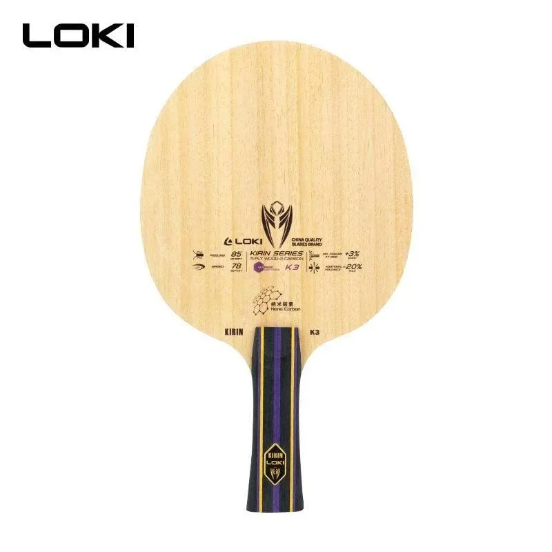 LOKI Kirin K3 Nano Carbon 7-Ply Table Tennis Blade OFF+