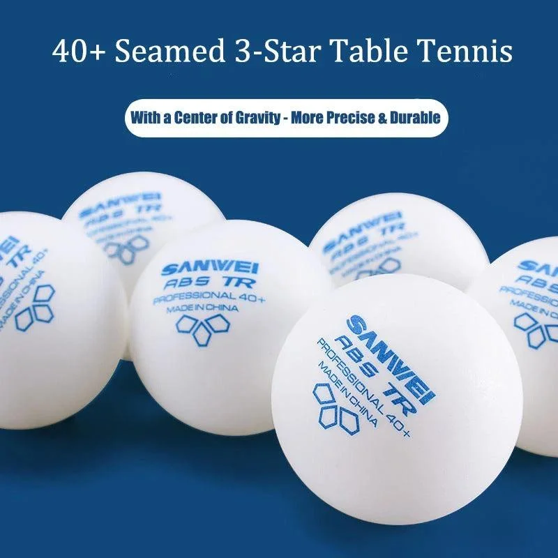 Sanwei TR 3-Star 40+ ABS Table Tennis Training Balls x 100