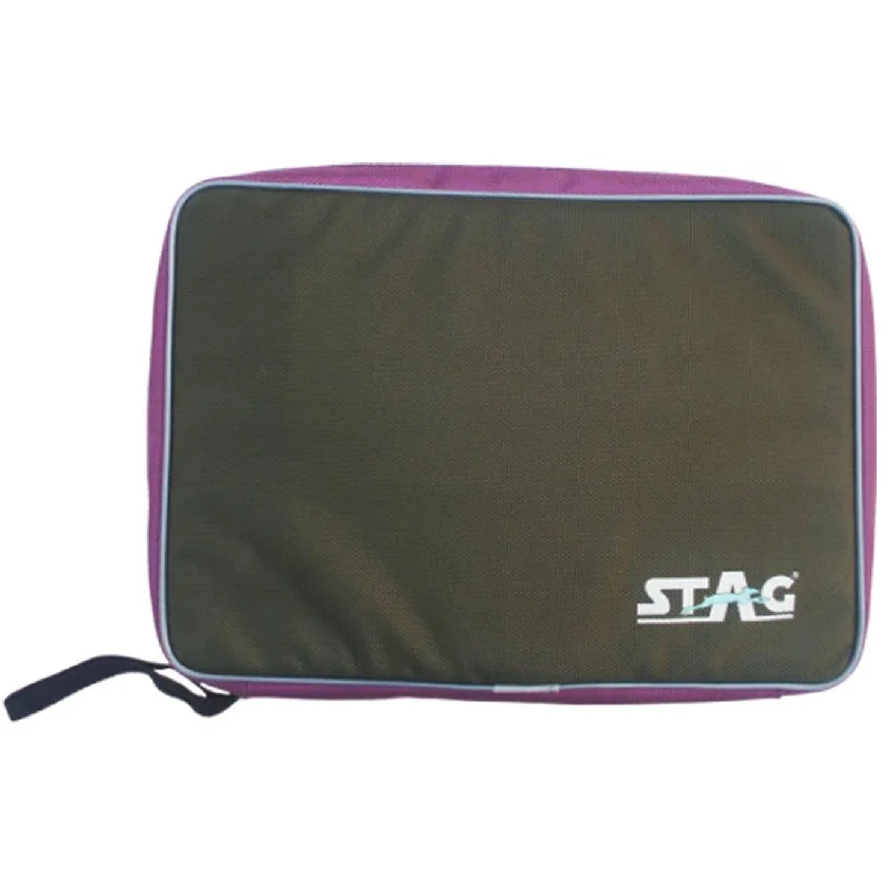 Stag Double Chain Deluxe Racket Case with Pocket for Accessories (Only Case)