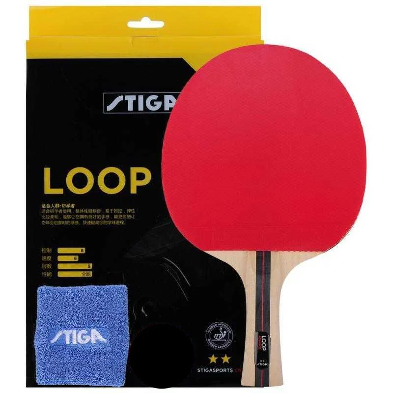 Stiga Loop 2 Star Table Tennis Bat Intermediate Player